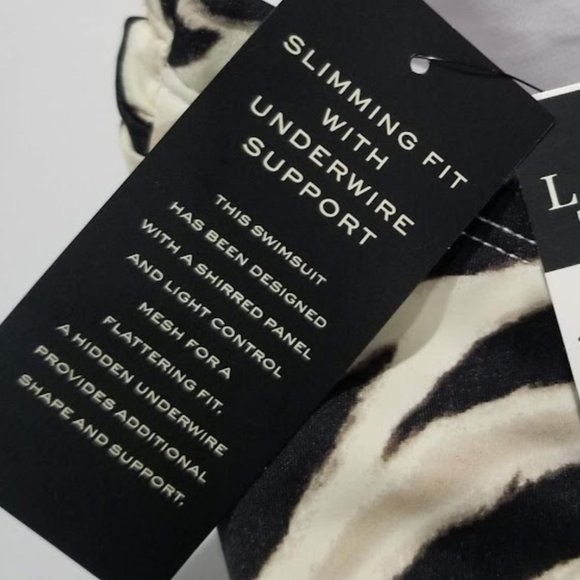 Lauren Ralph Lauren Plus Size Skirted One Piece Swimsuit Zebra Print - Picture 15 of 16